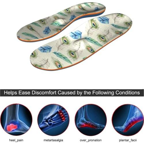 Green EVA-High Arch Support Best Orthotic Insoles For Plantar Fasciitis Running Athletic Shoe Memory Foam Insoles Women and Men