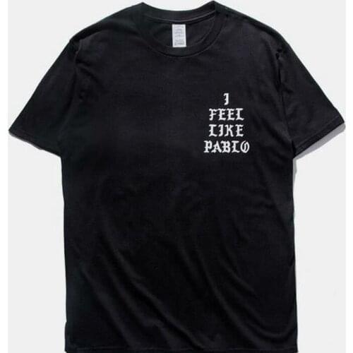 Woman Summer T-shirt Short Sleeve Tops Fashion T-shirt Women Shirts I Feel Like Pablo Printed Tees