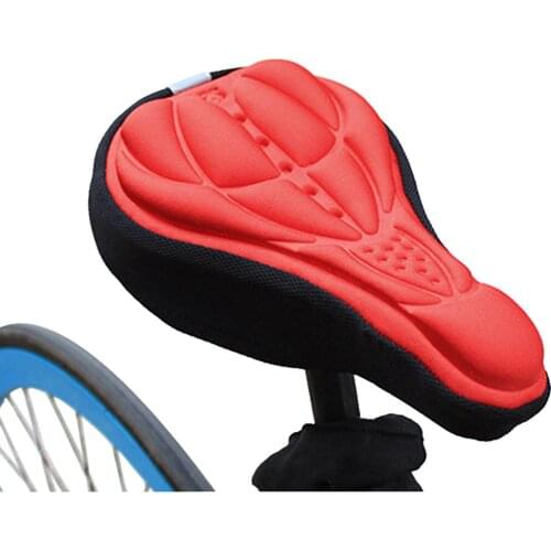 3D Breathable Bicycle Seat Cover Embossed High-elastic Breathable Bike Cushion Covers Bike Cycling Accessory