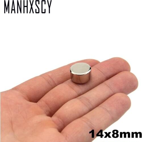 50pcs Neodymium N35 Dia 14mm X 8mm Strong Magnets Tiny Disc NdFeB Rare Earth For Crafts Models Fridge Sticking magnet 14x8mm