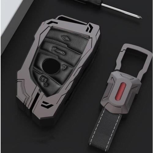 Zinc alloy Car key Cover Case For BMW X1 X5 X6 F15 F16 F48 1 / 2 Series Plating Remote Controller Key Bag Holder KeyChain