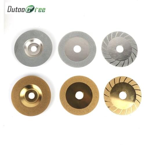 Dutoofree 100mm Dremel Accessories Diamond Cutting Disc Coated Mini Circular Saw Blade Grinding Wheel for Rotary Tool Power Tool