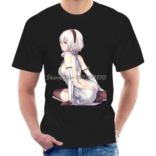 Men T Shirt New Game Automata Automata Nier Nier 2B Shirt Tee Tops Funny T-shirt Novelty Tshirt Men Cotton Harajuku Streetwear