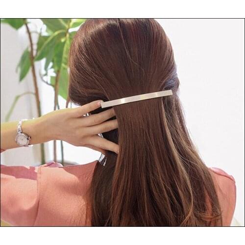 60pcs/lot DIY Simple Multi Alloy Geometric Pinch Cock Hair Clips Electroplating Hairpin Hair Styling Tools Accessories HA1480