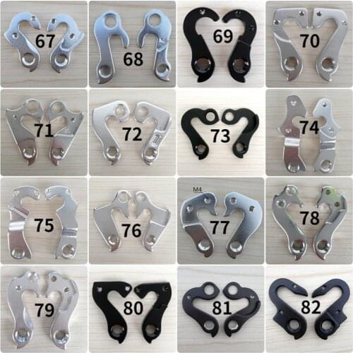 2PCS Bicycle rear Derailleur Gear Hanger Mech Dropout Fit For Jamis Frame Specialized Cube Felt Canyon GT Number 44-54