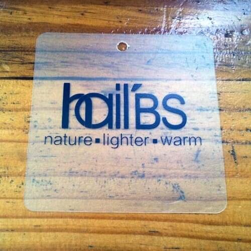 New fashion customized transparent PVC cardboards, high grade clear PVC clothes tags, hot black golding stamping tags