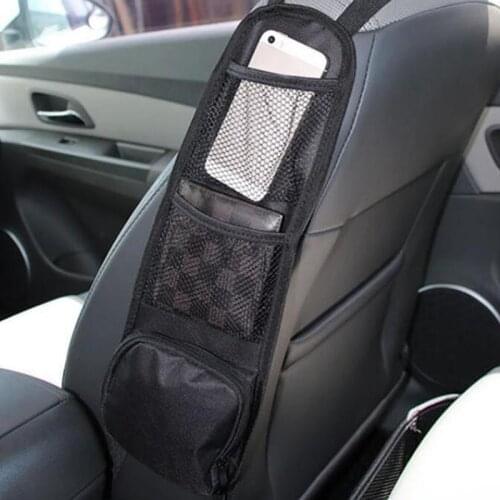 Car Seat Storage Bag Seat Side Hanging Bag Mesh Organizer For Small Items Useful Multi Pocket Bag Interior Accessories 2021 New
