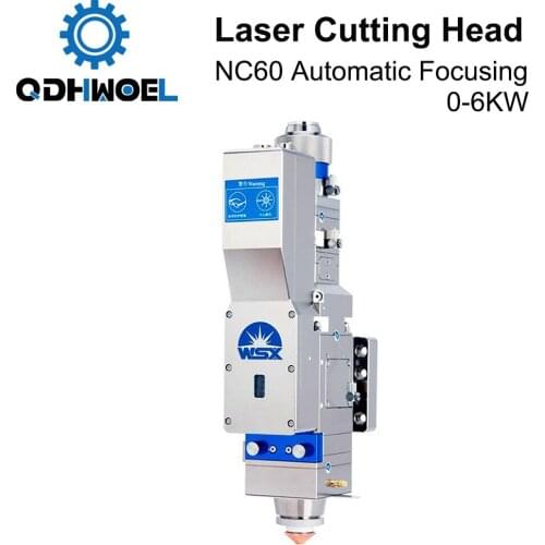 QDHWOEL WSX 0-6KW NC60 Automatic Focusing Fiber Laser Cutting Head 6000W High Power QBH for Metal Cutting
