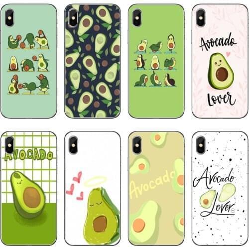Silicone Phone Case Cute Cartoon Avocado Food For Samsung Galaxy A71 A70 A60 A51 A50 A41 A40 A31 A30 A20E A21S A12 A10 A7 A5 A3