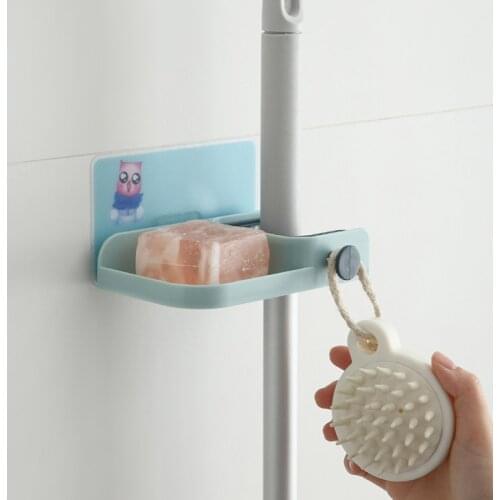 Practical Bathroom Pole Shower Storage Rack Holder Organizer Bathroom Shelves Shower Shampoo Tray Single Tier Shower Head Holder