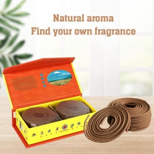 Tibet Incense Coil Tibetan Herbs Medicine Aromatherapy Living Room Spritual Cleaning Meditation Ancient Handmade Techniques