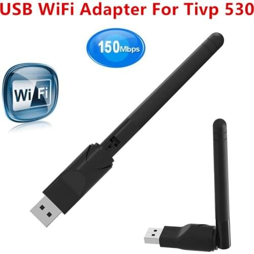 Tvip 530 WIFI USB Adapter 150Mbps USB 2.0 WiFi Wireless Network Card 802.11 B/g/n LAN Adapter With Rotatable Antenna for tvip530