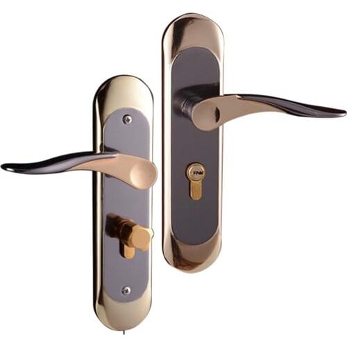 Aluminum Alloy Internal Room Door Handles Packs for 35-45mm Thick Door #5