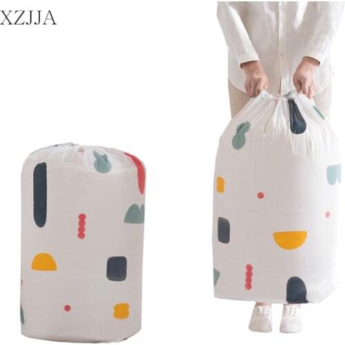 XZJJA Big Capacity PEVA Clothes Quilt Storage Bags Closet Divider Sorting Case Home Storage Organizer Children Toys Zakka Pouch