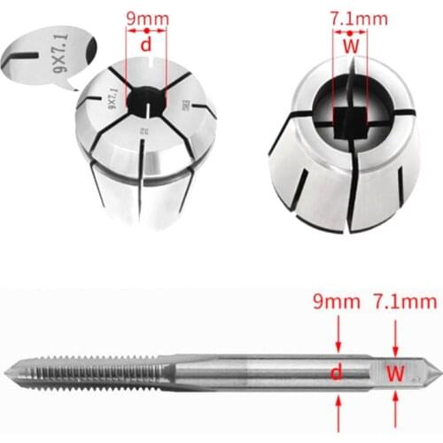 Rigid Tapping chuck ISO standard M3-M24 ERG32 ER32 Collet Taps square collets Machine Taps collets lathe er32 collet set