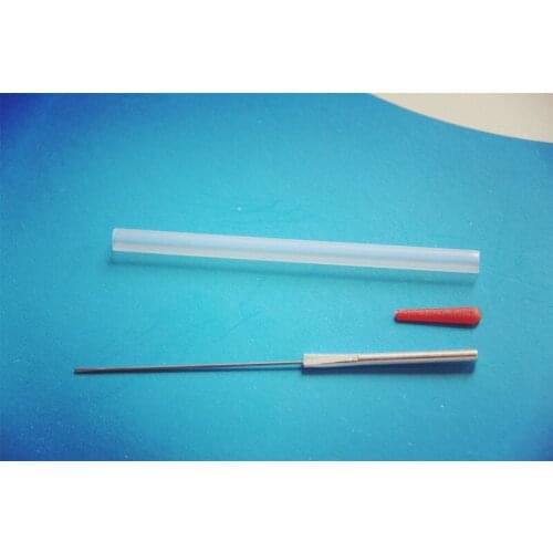 100 pcs EACU disposable aucpuncture edge needle with tube aluminum handle knife needle beauty massage needle