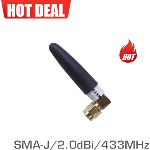 6PCS WIFI Uhf Whip Antenna Omnidirectional 433MHz 2.0dBi SMA Male Omni Antennas For Communication XHCIOT TX433-JW-5