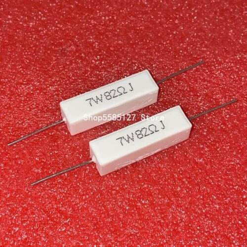 7W Ceramic Cement Resistance 0.1R 0.22 0.33 0.47 0.5 1 2.2 2.7 3.3 3.9R 4 5.1 5.6 6.8 8 10 15 20 30 47 56 68 100 120 300 470 Ohm