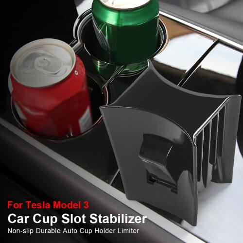 Car Water Cup Slot Slip Limit Clip Non-slip For Tesla model 3 and Tesla model Y 2017-2020 Car Cup Holder Limiter Car Accessories