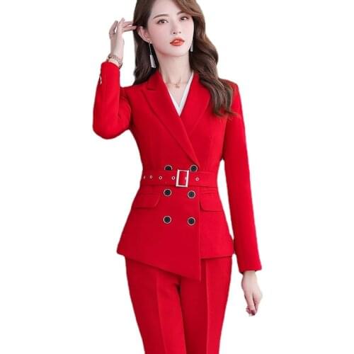 Женские деловые брючные костюмы DIANRUO China At AliExpress