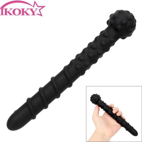 IKOKY Silicone Anal Plug Sex Toy For Women Men Dildo Prostate Massager Anal Stimulation Butt Plug Adult Erotic Toys