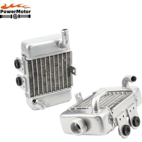 Alloy Radiator Kit Water Cooled Mini Cross for 50 SX SXS Mini 49cc 50cc Dirt Bike Pit Bike Motorcross Motorcycle