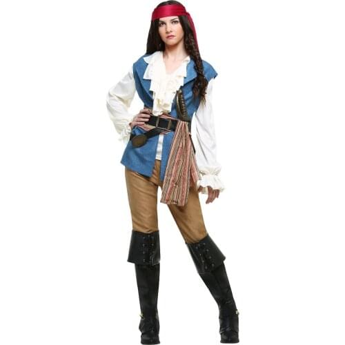Halloween Carnival Party Costume Pirate Costumes Adult Fancy Cosplay Dress for Women