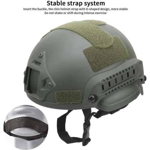 Lightweight Military Helmet Green Breathable Head Protect Equipment for CS Outdoor Wargames