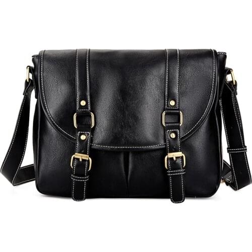 Men Handbag Luxury Thick Leather Shoulder Messenger Bags Business Brown Casual Computer Laptop Male Travel Crossbody Bag for Man