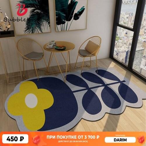 Bubble Kiss Nordic Style Irregular Round Geometic Carpets for Living Room Home Decor Comfortable Bedroom Area Rugs Bedside Mat