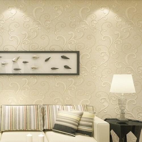 Beibehang Modern European Style 3D Pastoral Nonwovens Wallpaper Bedroom Living Room TV Background Wallpaper Chinese 3d Wallpaper