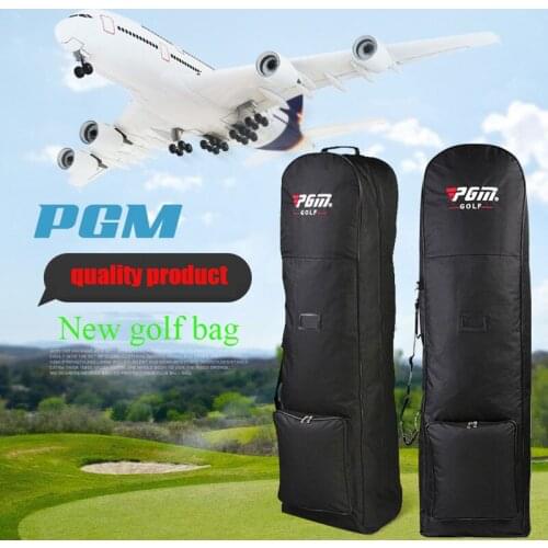 PGM 2018 New Upscale Golf Aviation Bag Convenient Pulley Travelling Foldable Large Capacity Storage Package Black Golf Set Cover