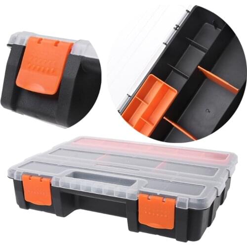 Plastic Carry Tool Storage Case Spanner Screwdriver Parts Hardware Organizer Box
