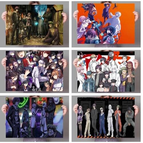 WTQ Retro Poster Akudama Drive Canvas Painting Anime Posters Wall Decor Wall Art Picture for Living Room Decor Home Decor