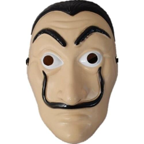 10pcs/lot Salvador Dali Mask Paper House La Casa De Papel Cosplay Decoration Masquerade Halloween Funny Tools