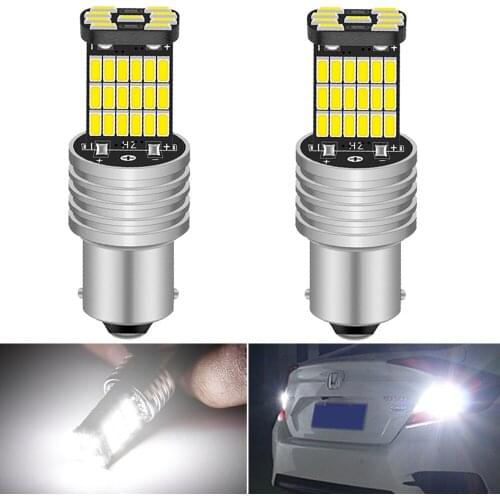 2pcs BA15S P21W 1156 Car LED Reverse Light Bulb For VW Passat B5 B6 Golf 4 2001-2010 Canbus Auto Lamp Error Free DC 12V 6000K
