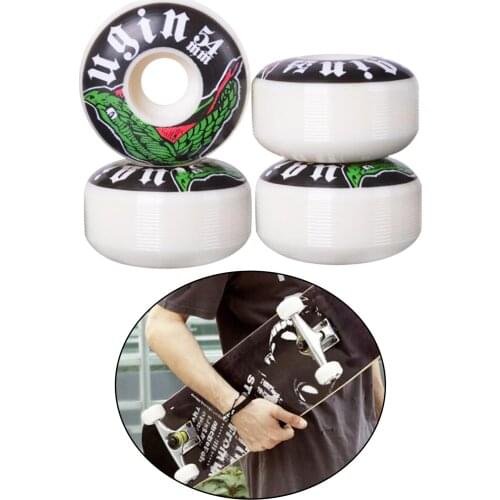 4Pack 100A Skateboard Wheels Set Longboard Roller Repair Wheel Outer Case