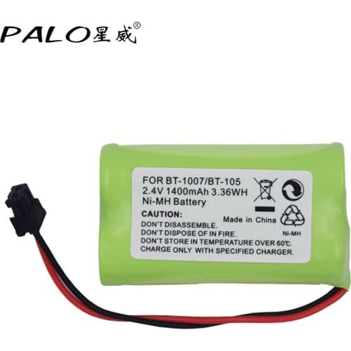 PALO Ni-MH 1400mAh 2.4V AA Rechargeable BT-1007 BT-1015 Cordless Phone Battery For Uniden BT904, BP904, BT1007, BT1015