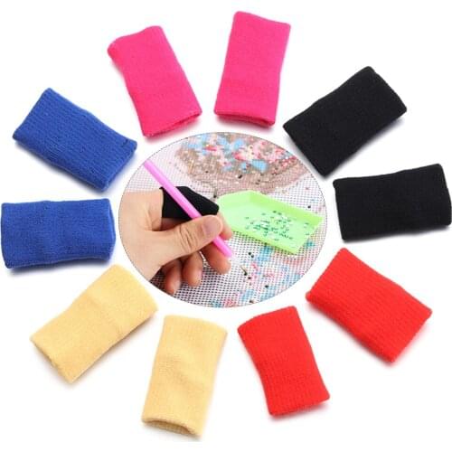 Diamond Painting Finger Sleeves Protection Cover for Diamond Drills Pen Hand Pain Relief Embroidery Cross Stitch Accessories