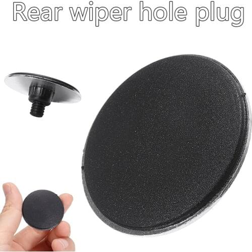 1pc 32mm Car Auto ABS Blind Plug Rear Wiper Windscreen Wiper Rear Clean Cover Adapter For Covering Mounting Holes Wiper Antennas