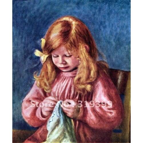 Free DHL Shipping,handmade,Oil Painting Reproduction on linen canvas,museum qualit,the artists son jean by pierre auguste renoir