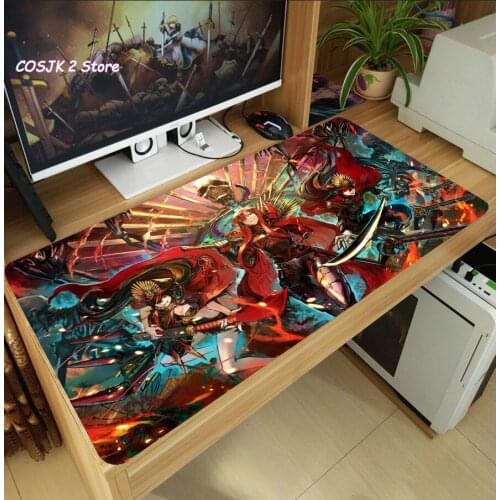 Anime Fate Fate/Grand Order Large Oda Nobunaga Mouse Pad Laptop PC Gaming Computer Desk Keyboard Mat Thicken Anti-Slip Playmat