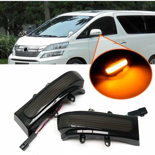 For Toyota Sienna XL30 4Runner N280 Highlander XU40 Tacoma 2012-2015 Car LED Dynamic Turn Signal Light Side Mirror Lamp Lamps