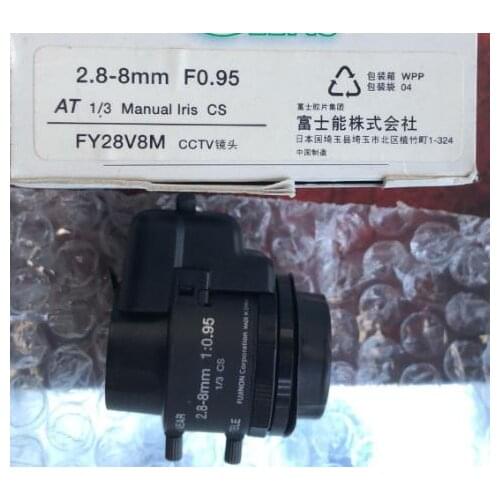 USED secondhand Fujinon FY28V8M 2.8-12mm manual iris CCTV lens CS F0.95