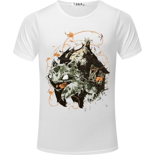 Mens T Shirt Fashion New Abstract 3D Oil Painting Mens Shirt Short Sleeve O-neck Tops Tees Casual Mens T Shirt White TX506-R