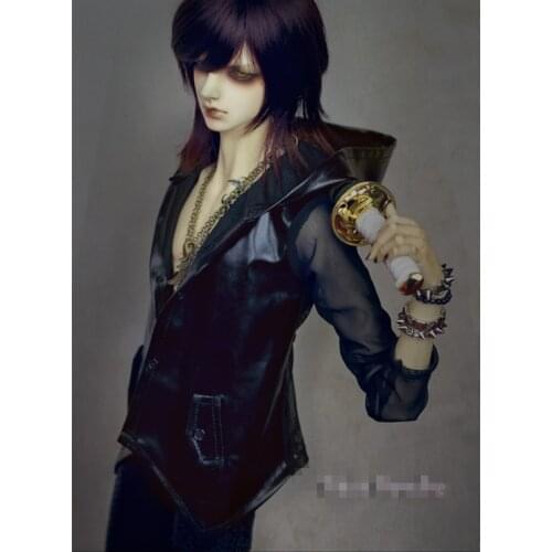 PU leather and perspective gauze For BJD 1/6 YOSD 1.4 MSD 1/3 SD17 Uncle Doll Clothes cmb44