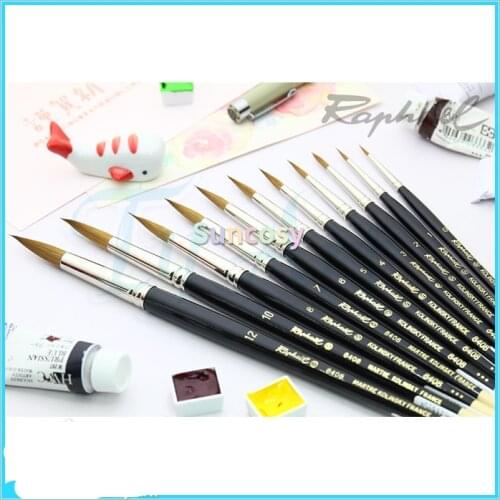 Raphael 8408 Handmade Kolinsky Brush, Highest Quality Construction Fine Point, Precision Full Belly for A High Paint Load