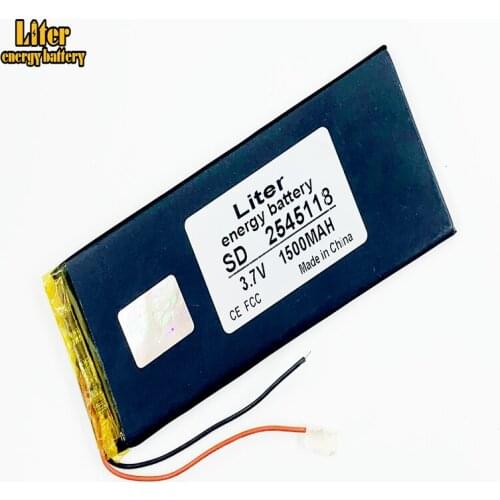 Liter energy battery Good Qulity 3.7V,1500mAH 2545118 Polymer lithium ion / Li-ion battery for tablet pc BANK,GPS,mp3,mp4