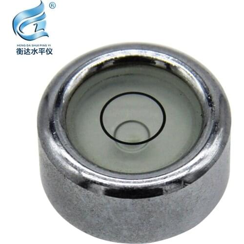 Metal round level bubble with nut level high precision level bead