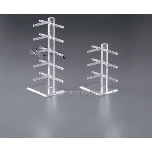 Fashion Multi Layers Selection Acrylic Sunglass Display Rack Shelf Eyeglasses Show Stand Jewelry Glasses Showcase Holder